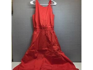 Falling Flowers Women's Halter Maxi Dress Red XL NEW Summer Casual